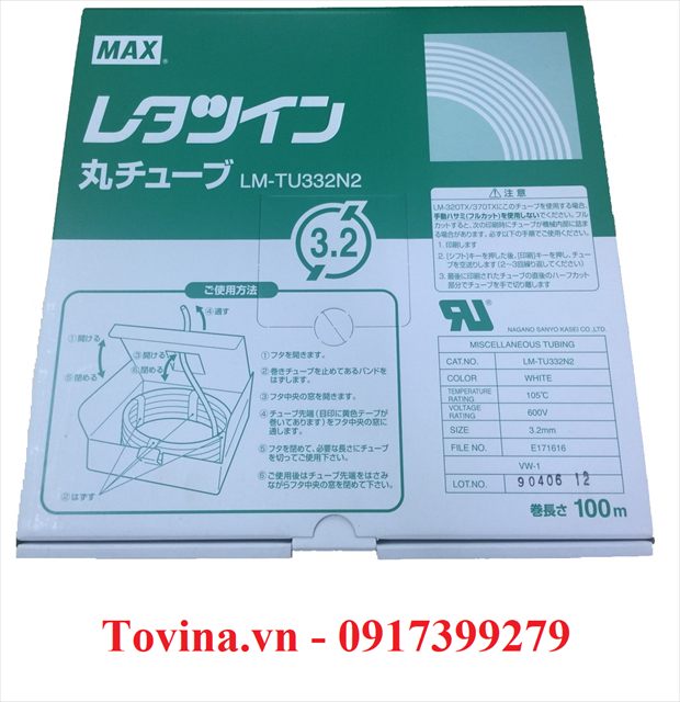 Ống lồng MAX LM-TU332N2 phi 3,2 mm, cuộn 100 m