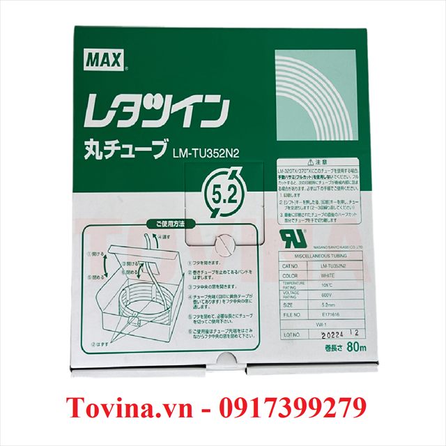 Ống lồng MAX LM-TU352N2 phi 5,2 mm, cuộn 80 m