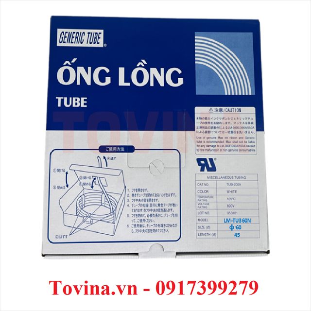 Ống lồng in đầu cốt LM-TU360N phi 6,0 mm, cuộn 45 m