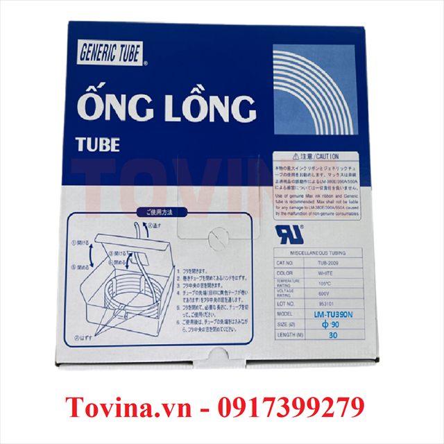 Ống lồng in đầu cốt LM-TU390N phi 9,0 mm, cuộn 30 m
