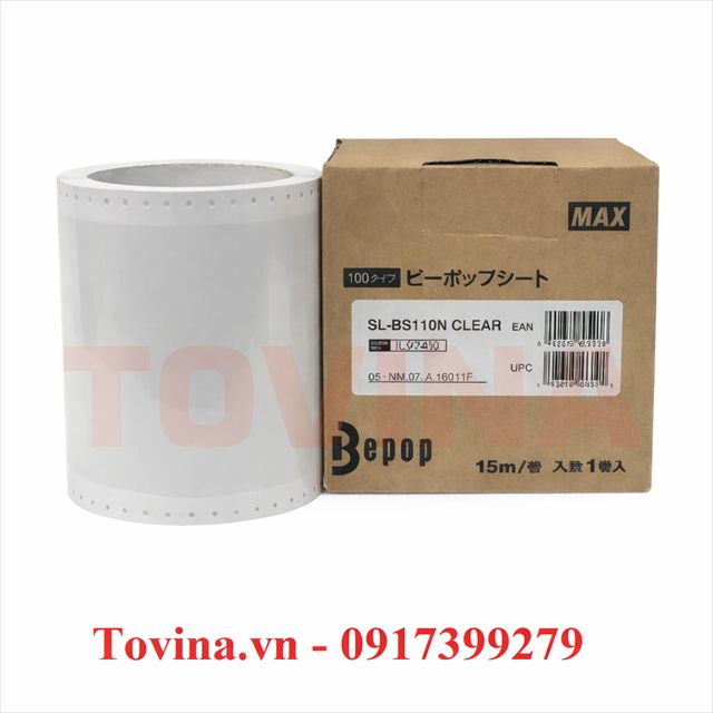 Nhãn trong suốt SL-BS110N (110mm, 15m)