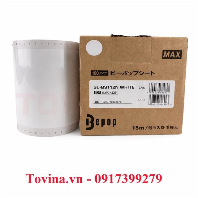Nhãn trắng SL-BS112N (110mm, 15m)