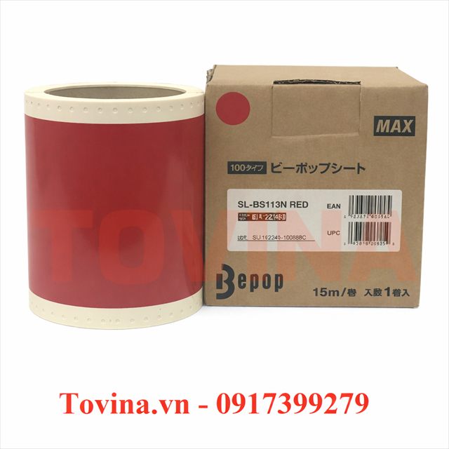 Nhãn đỏ SL-BS113N (110mm, 15m)