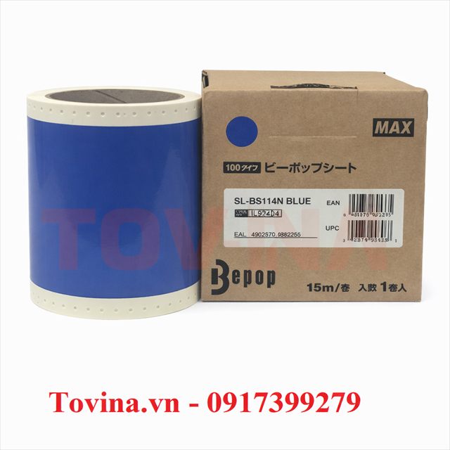 Nhãn xanh dương SL-BS114N (110mm, 15m)