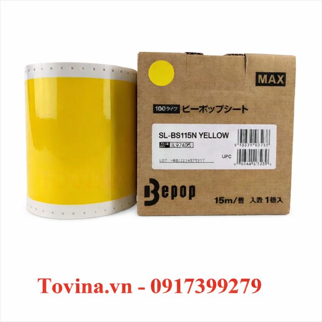 Nhãn vàng SL-BS115N (110mm, 15m)