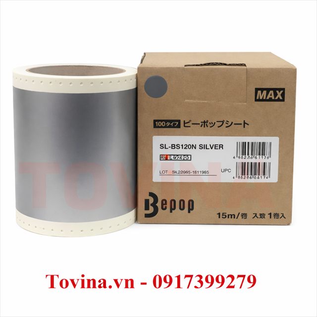 Nhãn pet bạc SL-BS120N (110mm, 15m)