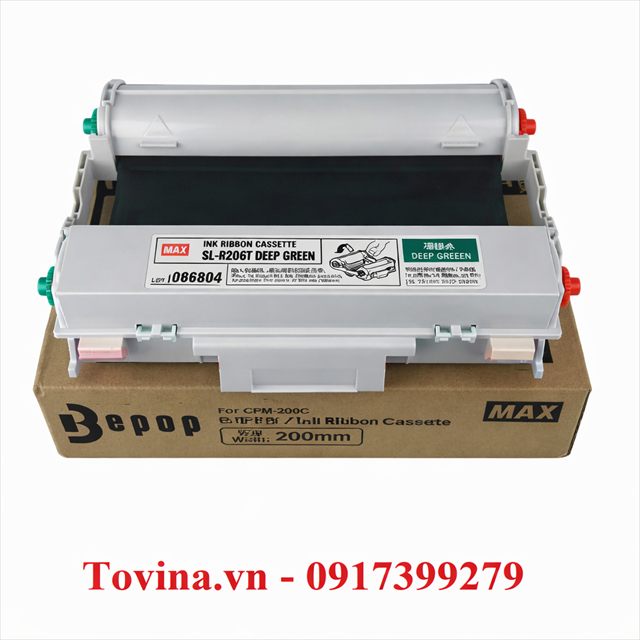 Mực xanh lá đậm SL-R206T 212mm × 50m cho MAX CPM-200