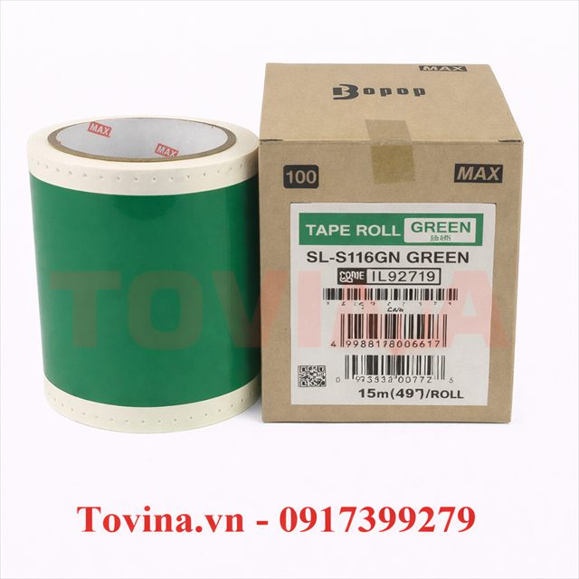Nhãn xanh lá cây SL-S116GN (110mm, 15m)