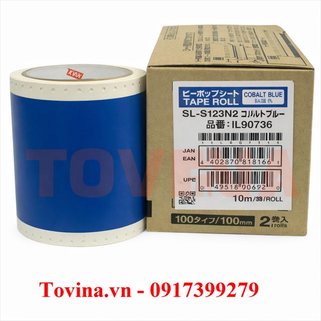Nhãn xanh cô ban SL-S123N2 (110mm, 10m)