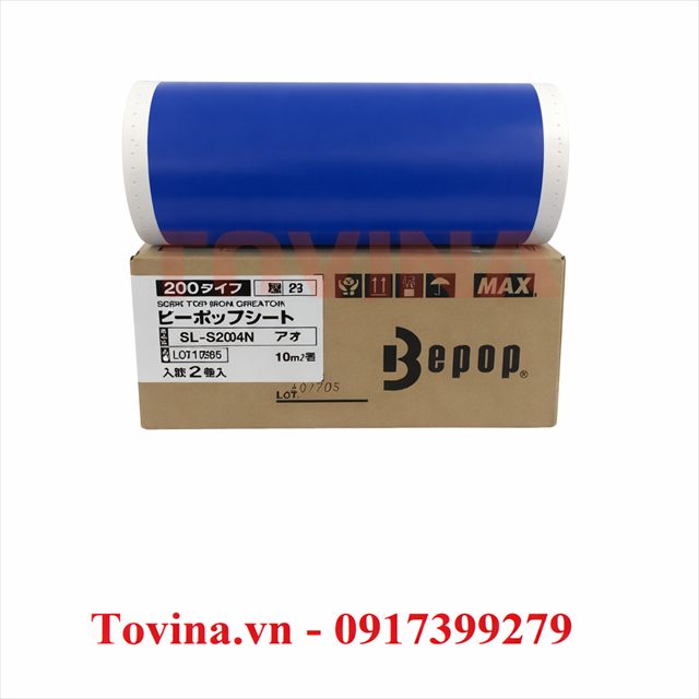 Nhãn xanh dương SL-S204N (205mm, 10m)