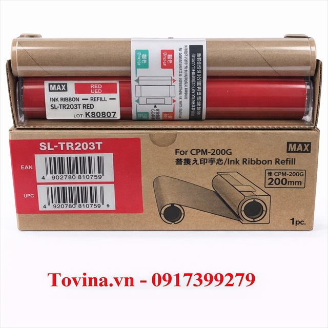 Lõi mực màu đỏ SL-TR203T (212mm, 50m)