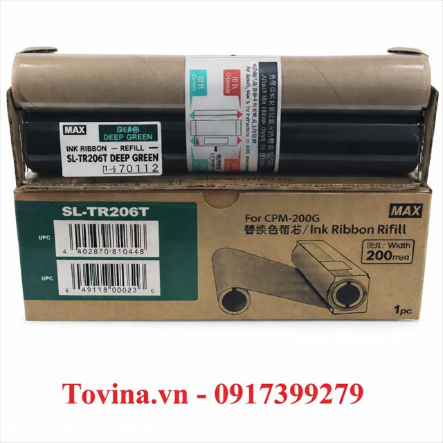 Lõi mực màu xanh lá đậm SL-TR206T (212mm, 50m)