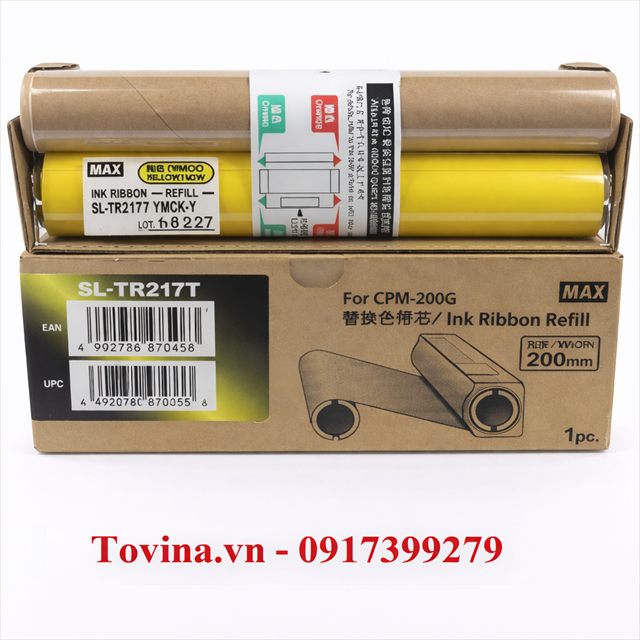 Lõi mực YMCK-Y màu vàng SL-TR217T (212mm, 50m)